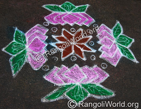 Bloomed Lotus Rangoli